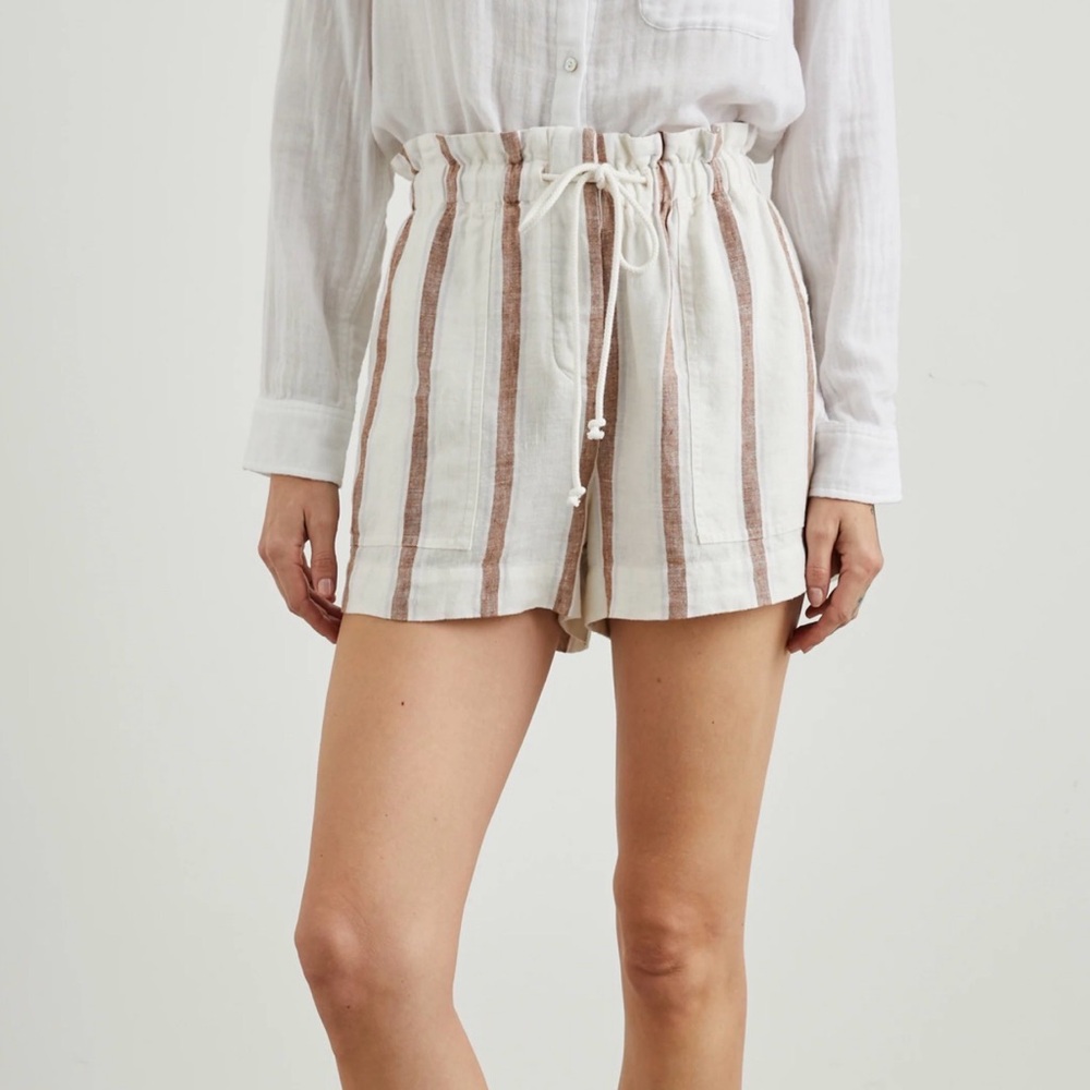 RAILS foster shorts in coconut stripe Size Small
